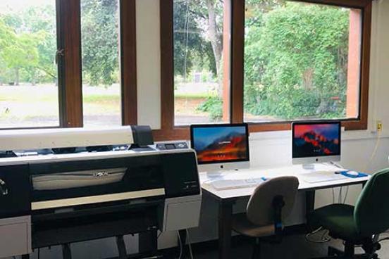 Media arts classroom